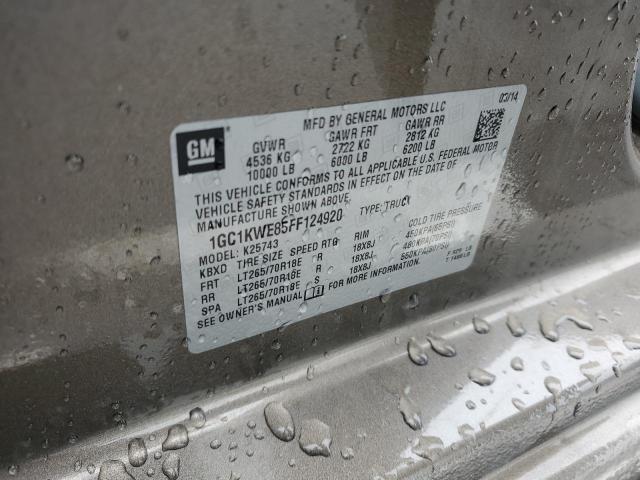 2015 CHEVROLET SILVERADO - 1GC1KWE85FF124920