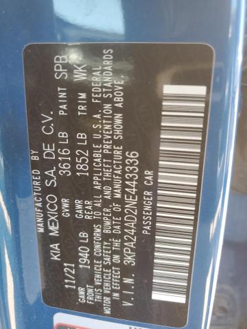 2022 KIA RIO LX - 3KPA24AD2NE443336