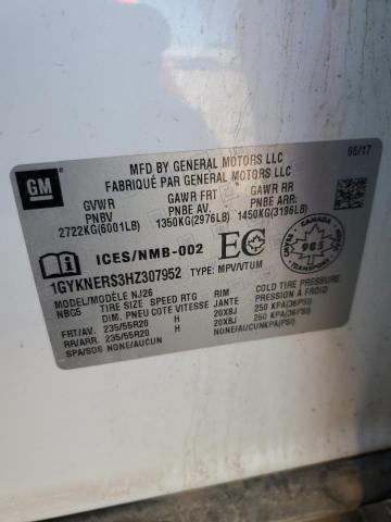 2017 CADILLAC XT5 PREMIU 1GYKNERS3HZ307952