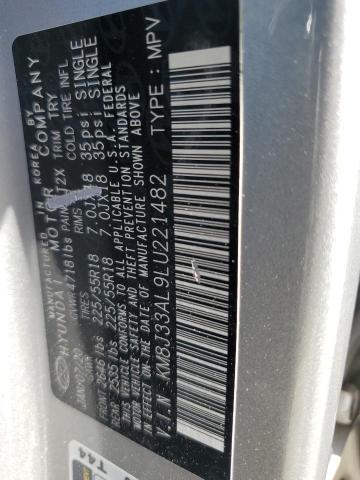 2020 HYUNDAI TUCSON LIM KM8J33AL9LU221482