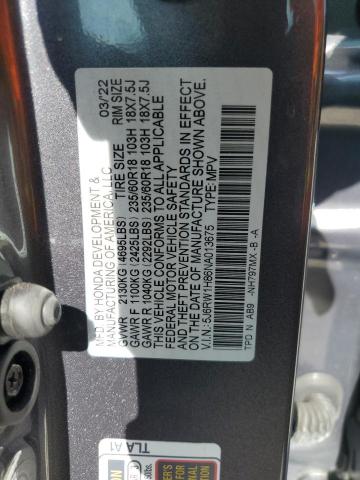 2022 HONDA CR-V EXL - 5J6RW1H86NA013675