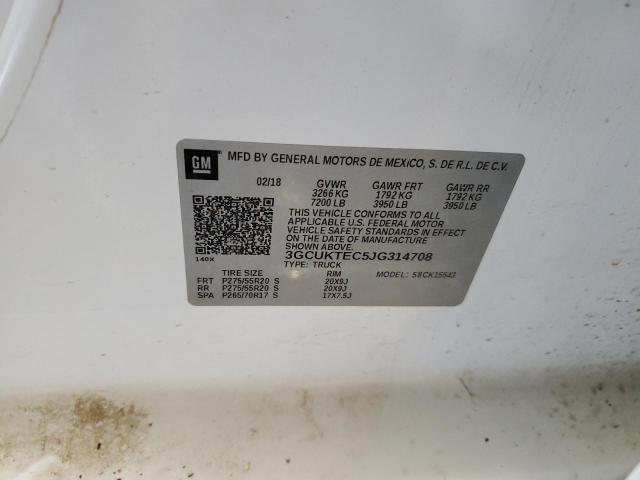 2018 CHEVROLET 1500 3GCUKTEC5JG314708
