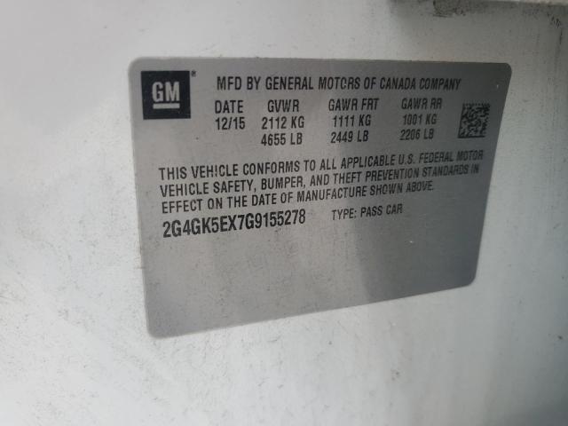 2016 BUICK REGAL 2G4GK5EX7G9155278