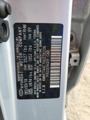 2017 HYUNDAI ACCENT SE KMHCT4AE7HU278206