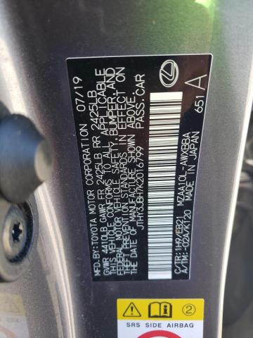 2019 LEXUS UX 200 JTHY3JBH7K2016799
