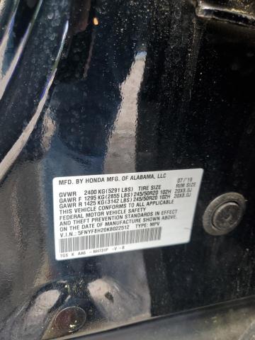 2019 HONDA PASSPORT S 5FNYF8H20KB022512