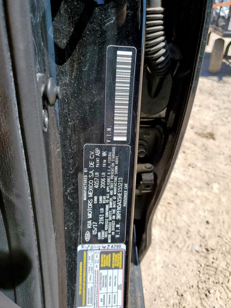 2017 KIA FORTE EX 3KPFN5A35HE155213