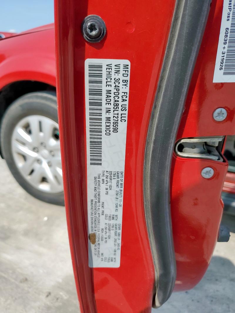 2020 DODGE JOURNEY SE - 3C4PDCAB5LT276590