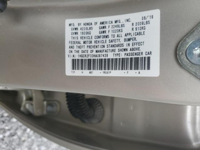 2017 HONDA ACCORD LX 1HGCR2F33HA067439