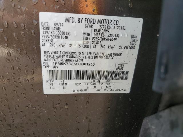 2015 FORD EXPLORER X - 1FM5K7D85FGB01250