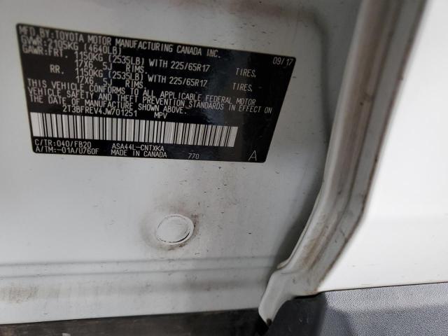 2018 TOYOTA RAV4 LE - 2T3BFREV4JW701251