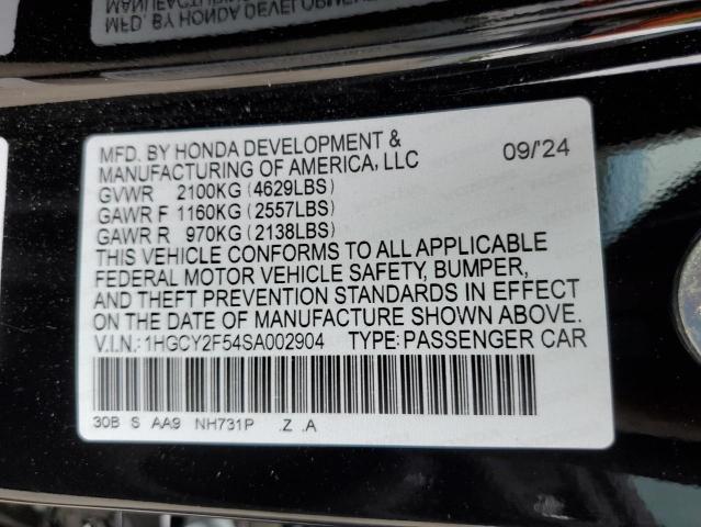 2025 HONDA ACCORD HYB 1HGCY2F54SA002904