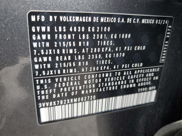 2024 VOLKSWAGEN TAOS S 3VV8X7B2XRM062720