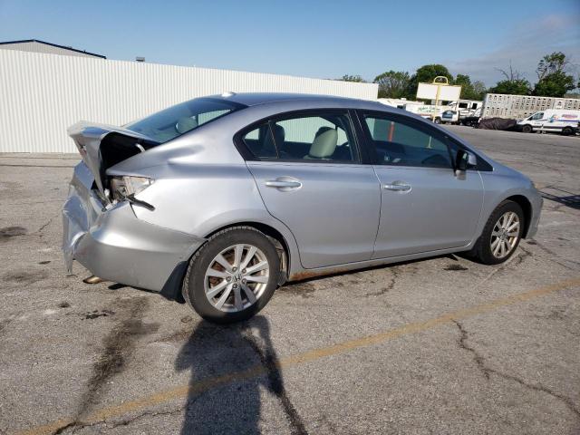 HONDA CIVIC EXL 2012 silver sedan 4d gas 19XFB2F9XCE077024 photo #4