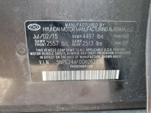 2016 HYUNDAI SONATA SE - 5NPE24AF0GH262270
