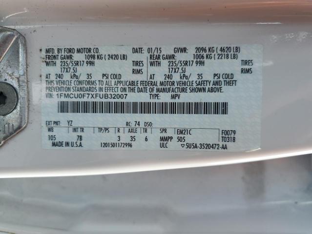 2015 FORD ESCAPE S - 1FMCU0F7XFUB32007