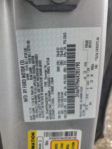 2016 FORD FUSION SE - 3FA6P0T96GR285190