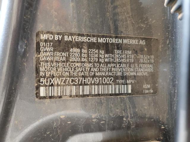 2017 BMW X3 SDRIVE2 - 5UXWZ7C37H0V91002