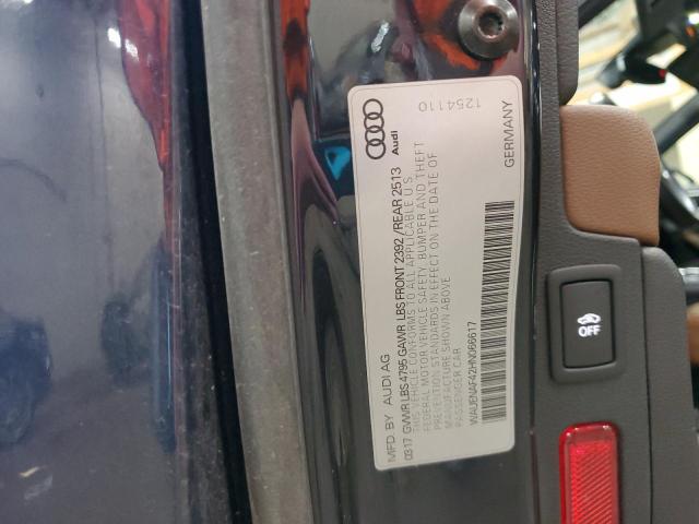 2017 AUDI A4 PREMIUM - WAUENAF42HN066617