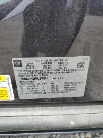 2017 CHEVROLET TRAVERSE L - 1GNKVHKD8HJ246381