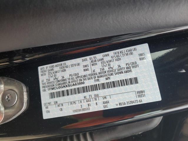 2025 FORD ESCAPE ACT 1FMCU0GNXSUA63990