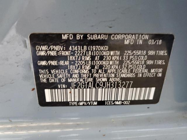 2018 SUBARU CROSSTREK - JF2GTALC9JH313277