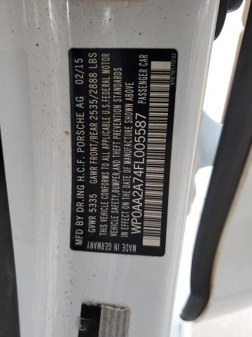 2015 PORSCHE PANAMERA 2 - WP0AA2A74FL005587