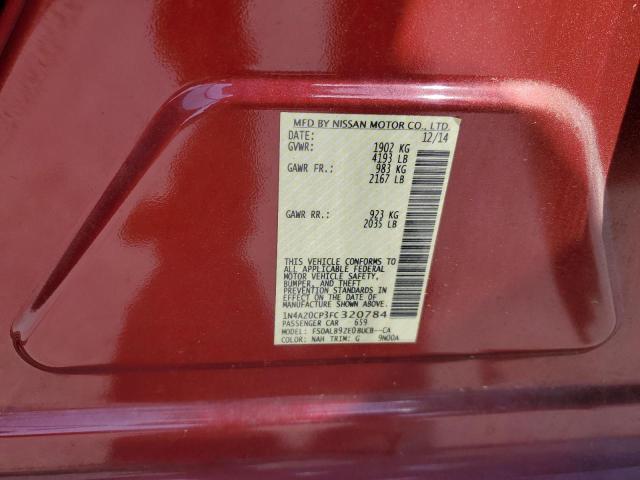 2015 NISSAN LEAF S 1N4AZ0CP3FC320784