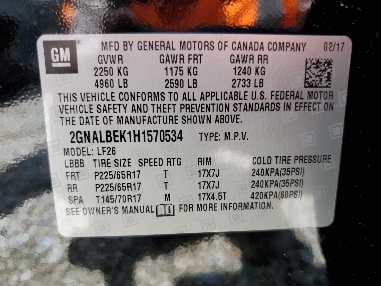 CHEVROLET EQUINOX LS