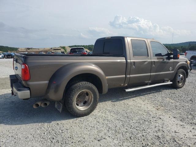 FORD F350 SUPER 2015 gray crew pic diesel 1FT8W3CTXFEC78280 photo #4