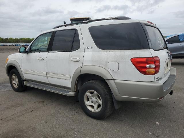 TOYOTA SEQUOIA SR 2002 white  gas 5TDBT44A42S058980 photo #3