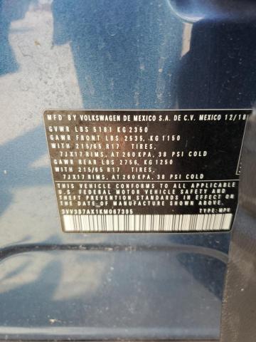 2019 VOLKSWAGEN TIGUAN SE - 3VV3B7AX1KM067395