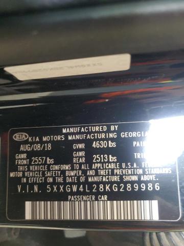 2019 KIA OPTIMA SX 5XXGW4L28KG289986
