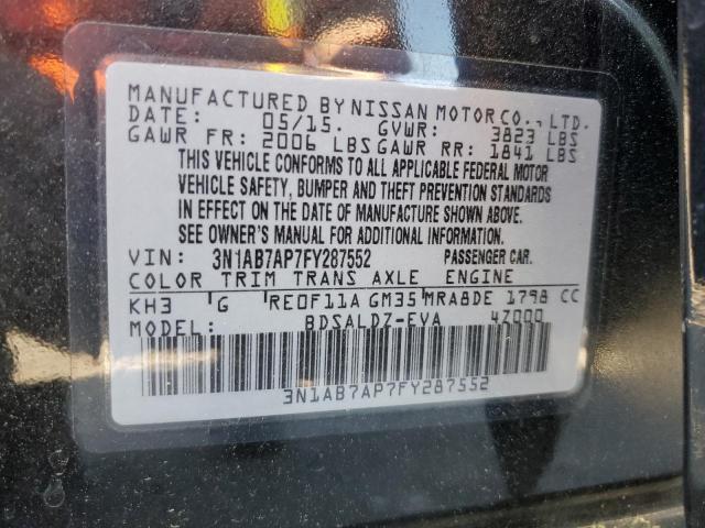 2015 NISSAN SENTRA S - 3N1AB7AP7FY287552