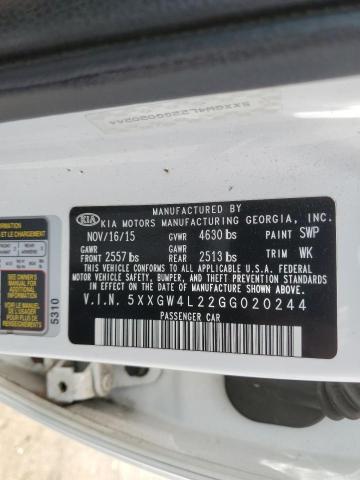 2016 KIA OPTIMA SX 5XXGW4L22GG020244