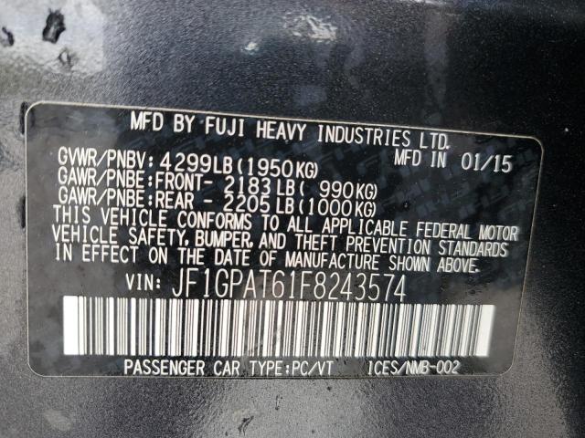 2015 SUBARU IMPREZA SP JF1GPAT61F8243574