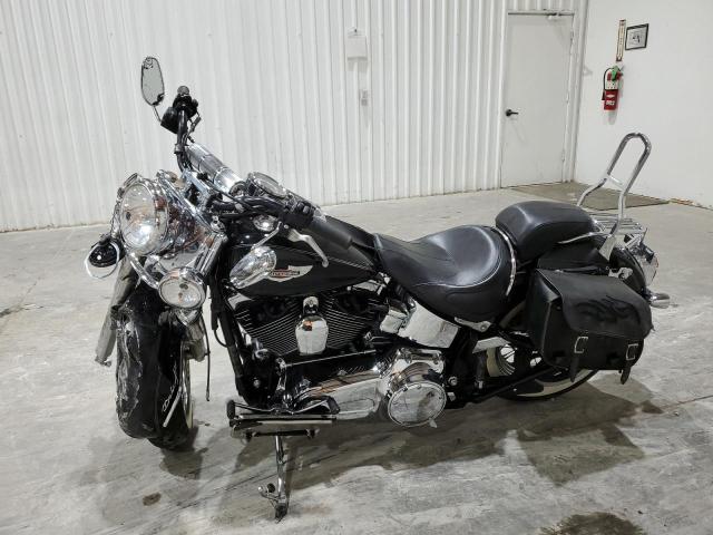 HARLEY-DAVIDSON FLSTN 2009 black road/str gas 1HD1JD5119Y039655 photo #4