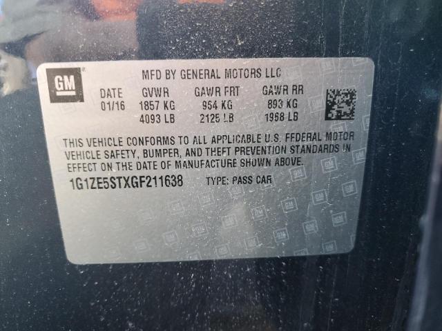 2016 CHEVROLET MALIBU LT - 1G1ZE5STXGF211638