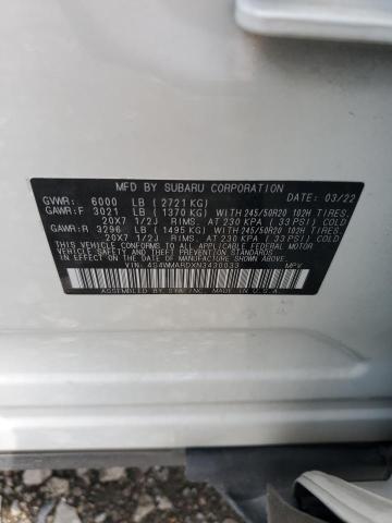 2022 SUBARU ASCENT TOU 4S4WMARDXN3430033