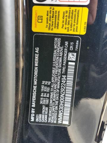 2022 MINI COOPER S WMW53DH00N2R22494