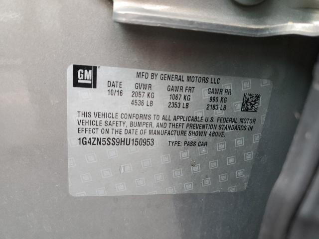 2017 BUICK LACROSSE P 1G4ZN5SS9HU150953
