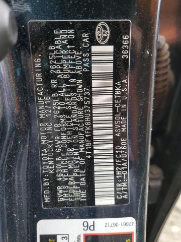 2017 TOYOTA CAMRY LE 4T1BF1FK8HU375737