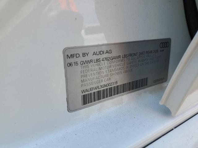 2016 AUDI A4 PREMIUM WAUEFAFL3GN002315