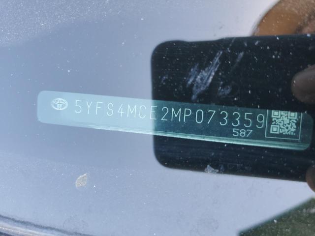 2021 TOYOTA COROLLA SE - 5YFS4MCE2MP073359
