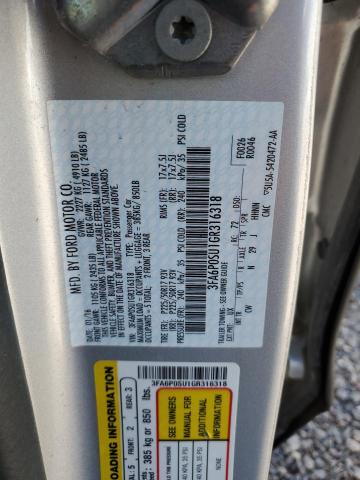 2016 FORD FUSION TIT - 3FA6P0SU1GR316318