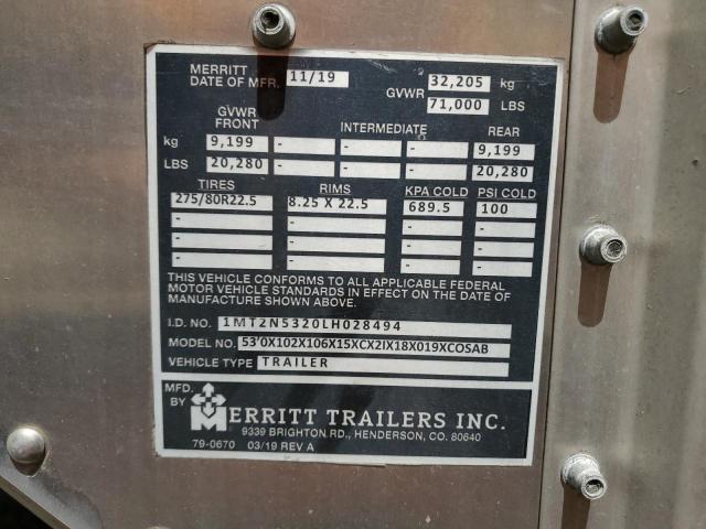 2020 MERRITT TRAILER #3151657725