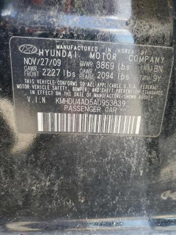 2010 HYUNDAI ELANTRA BL - KMHDU4AD5AU953839