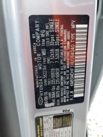 2017 HYUNDAI SANTA FE S - KM8SMDHF1HU184040