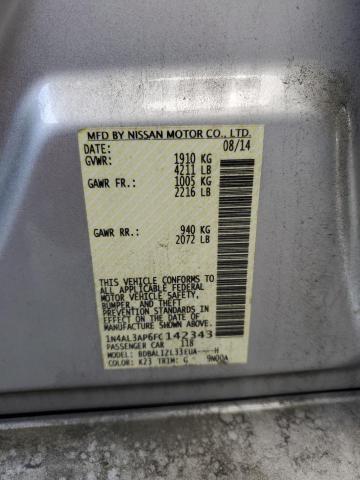 2015 NISSAN ALTIMA 2.5 - 1N4AL3AP6FC142343