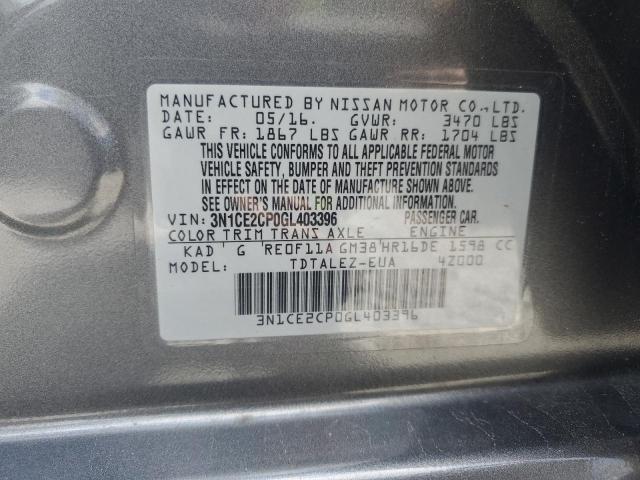 2016 NISSAN VERSA NOTE - 3N1CE2CP0GL403396